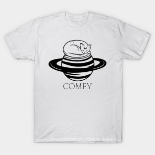 Comfy Space Cat T-Shirt